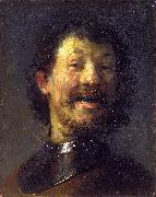 REMBRANDT Harmenszoon van Rijn, The laughing man